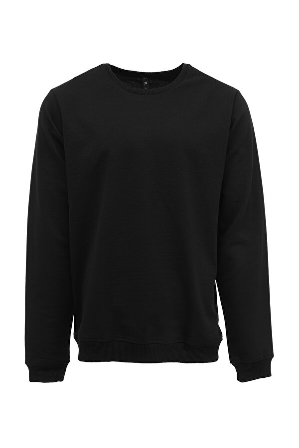 BASIC SWEATSHIRT 3PR Siyah Erkek Sweatshirt