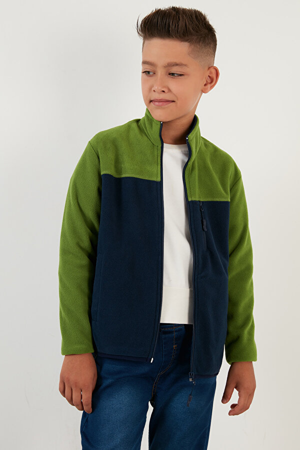 Unisex Çocuk Polar 5905001 YEŞİL-LACİVERT
