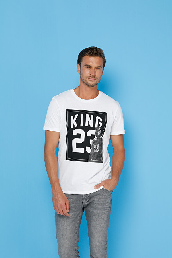 JCOLEGENDS SS CREW NECK Beyaz Erkek Kısa Kol T-Shirt