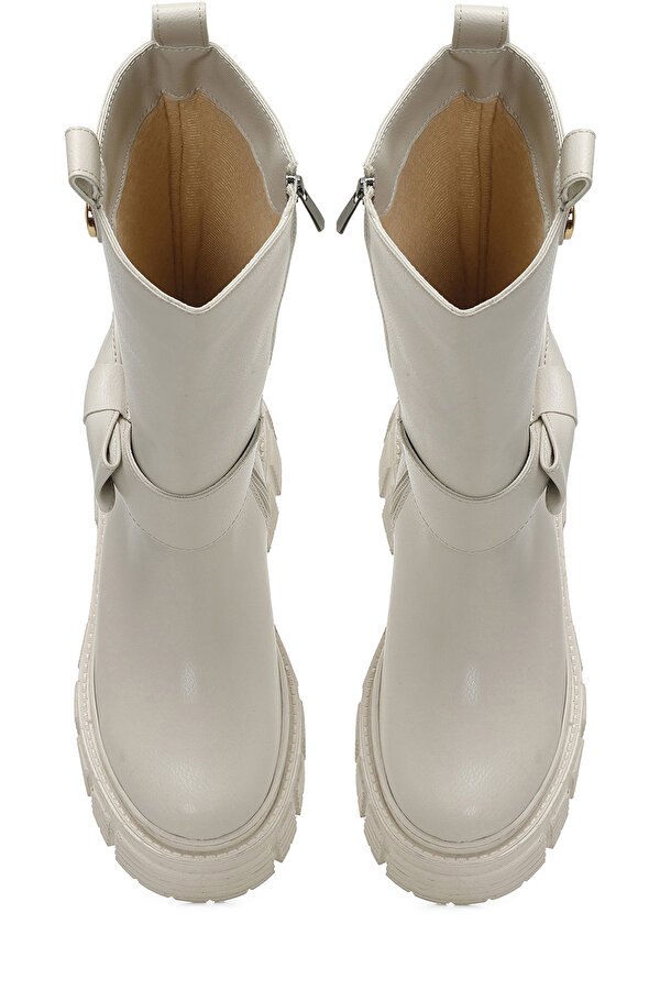 HAZEL 3PR Bej Kadın Çizme