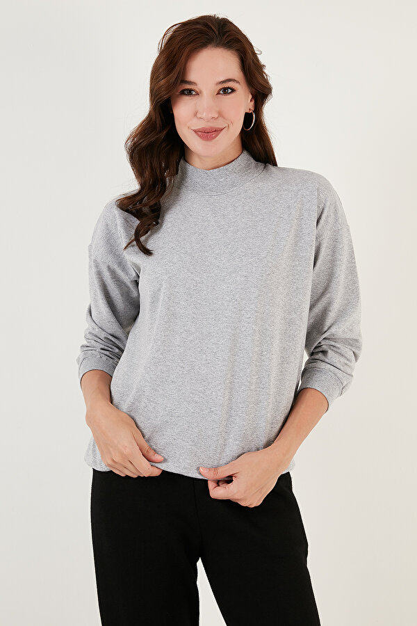 Bayan Sweat 5863323 GRİ MELANJ