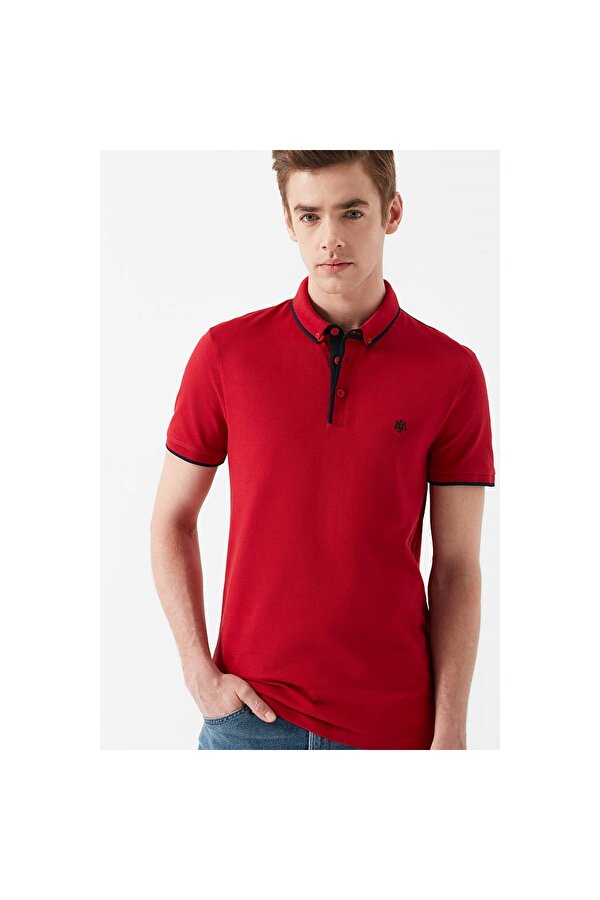 Erkek Kırmızı Polo Yaka Tişört (062373-28441)