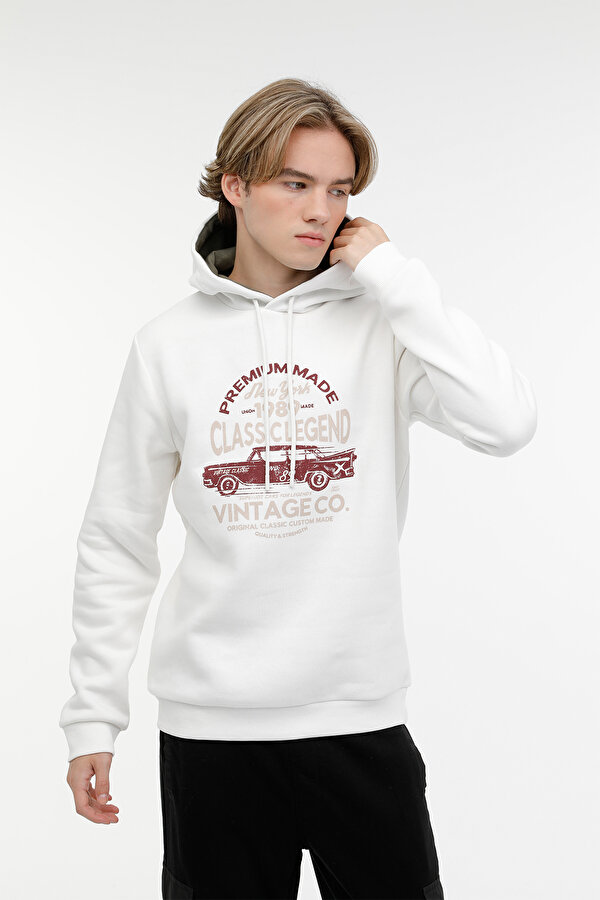 ME PERCY-B 17ED08 3PR Ekru Erkek Sweatshirt