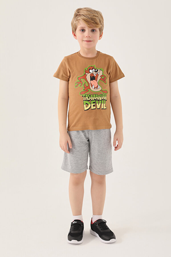 L1583-2 Erkek Çocuk T-Shirt Tütün