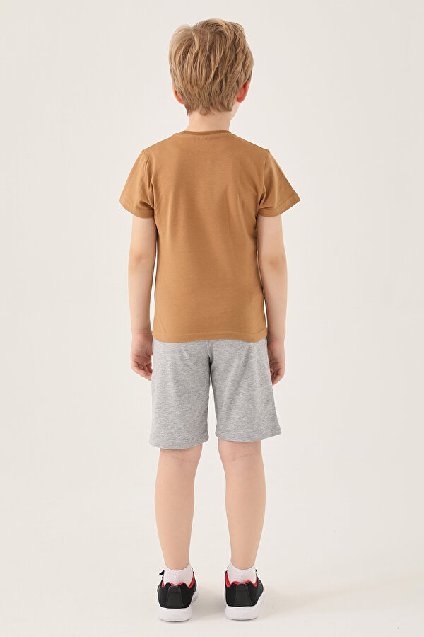 L1583-2 Erkek Çocuk T-Shirt Tütün