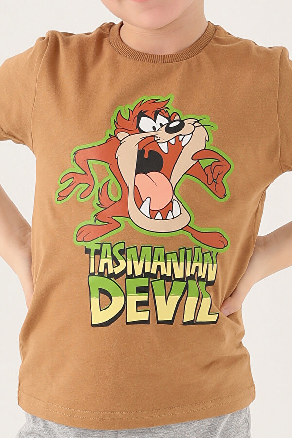 L1583-2 Erkek Çocuk T-Shirt Tütün