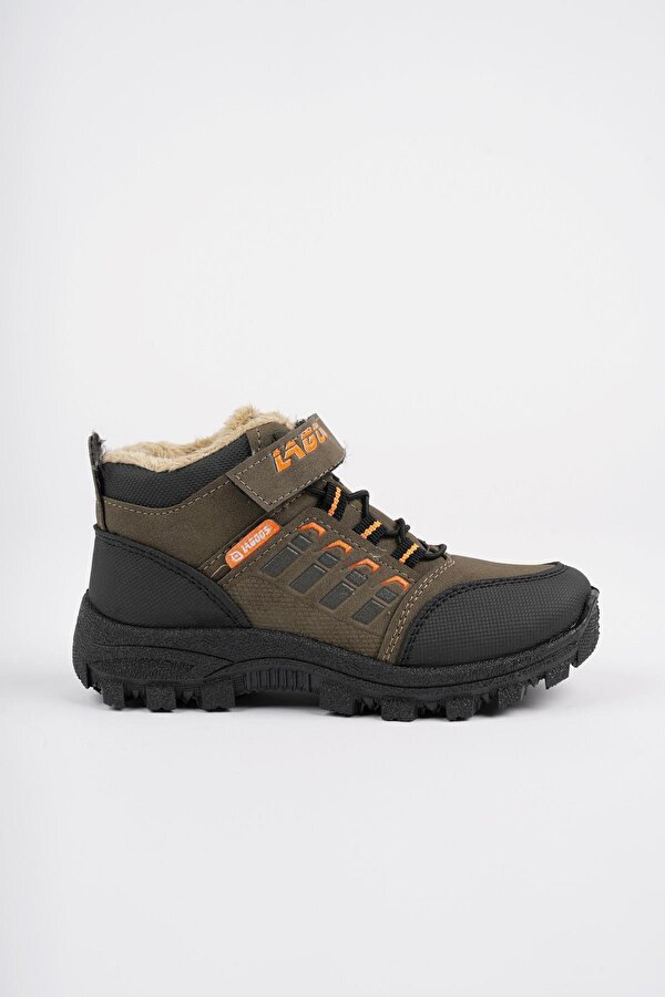 BOB Garantili Bağcıklı Cırtlı İçi Kürklü Unisex Çocuk Outdoor Kışlık Bot