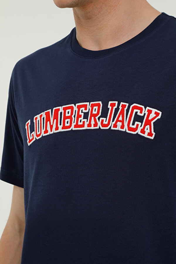 Lumberjack Ml Weneg-B 11Id53 4Fx Синий Мужчина Футболка