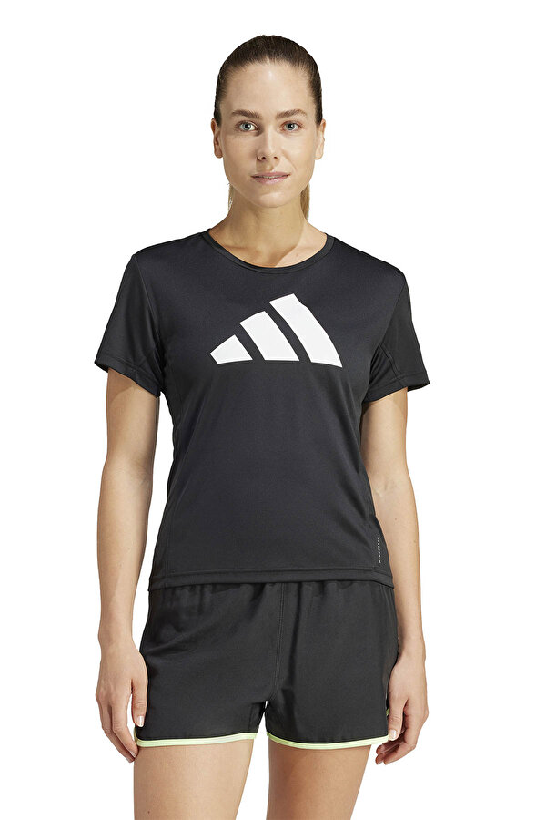 RUN IT TEE Siyah Kadın Kısa Kol T-Shirt