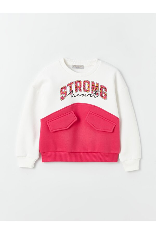 Kız Çocuk Cep Görünüm Strong SweatShirt