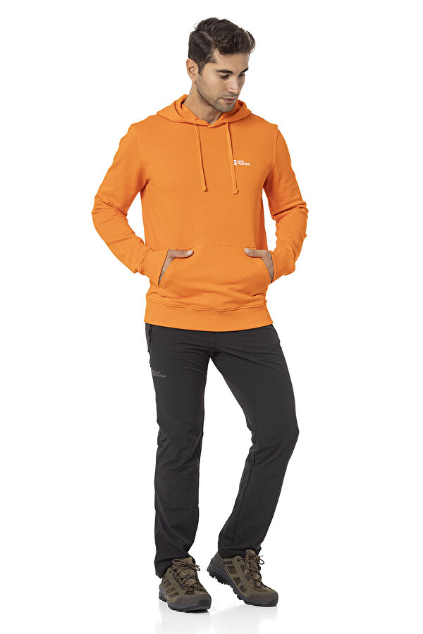TOMMY HOODY M Turuncu Erkek Sweatshirt