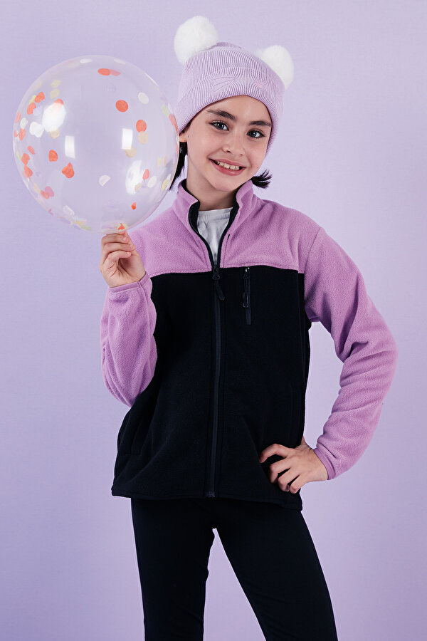 Unisex Çocuk Polar 5905001 LİLA-SİYAH