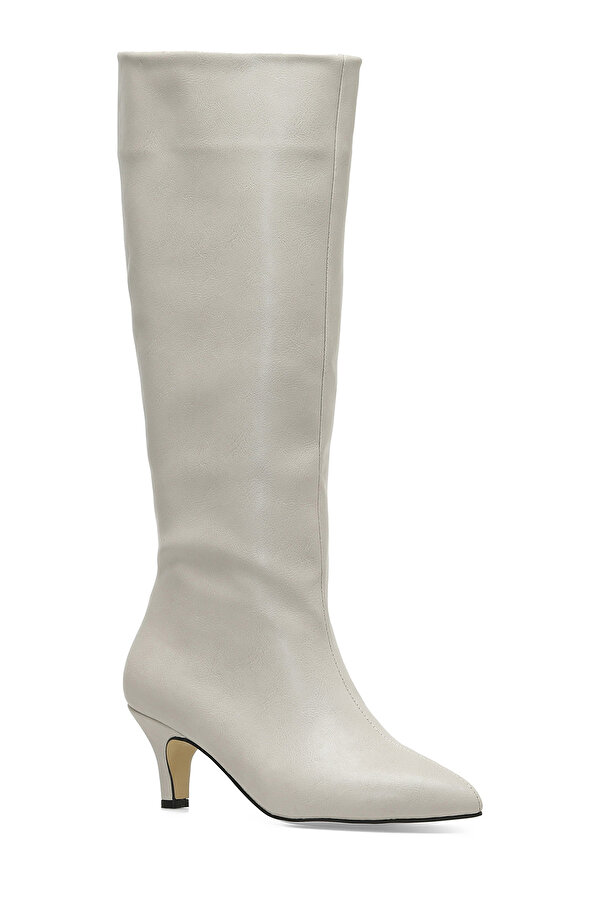 HELLY 3PR Bej Kadın Topuklu Çizme