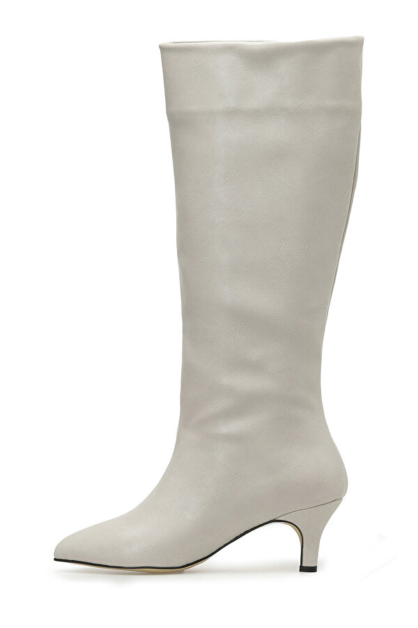 HELLY 3PR Bej Kadın Topuklu Çizme