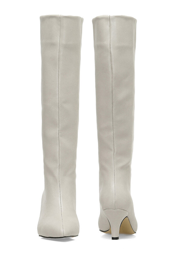 HELLY 3PR Bej Kadın Topuklu Çizme