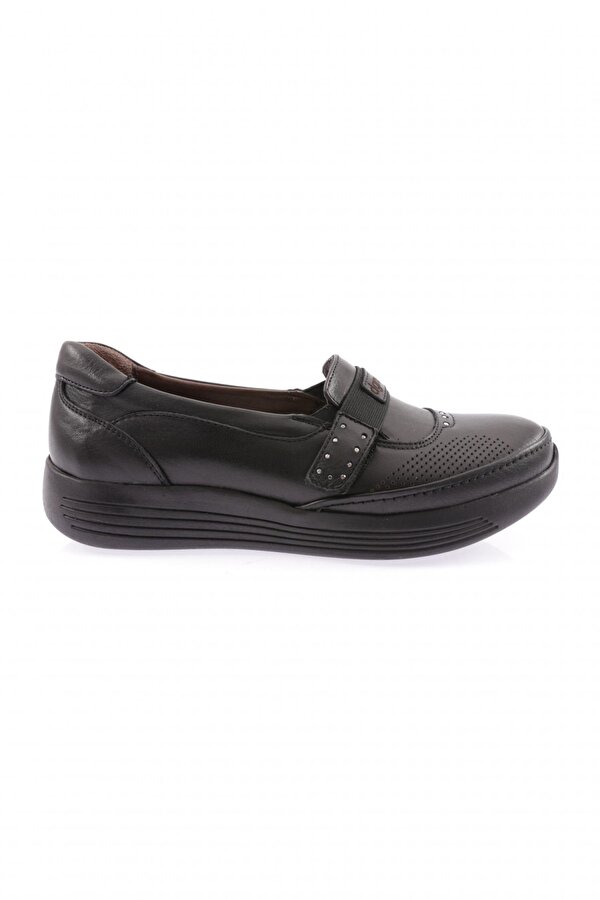 1035-23Y Kadin  Dolgu Taban Cirtli Comfort Ayakkabi