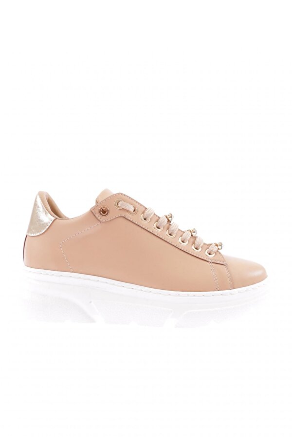Es864-23Y Kadin Kalin  Kristal Taşli Sneakers Ayakkabi