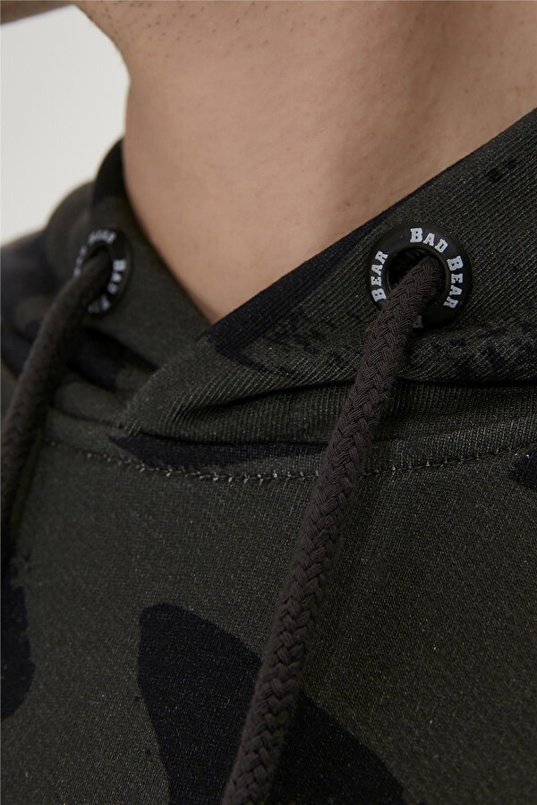 Bling Hoodie Antrasit Kapüşonlu Erkek Sweatshirt