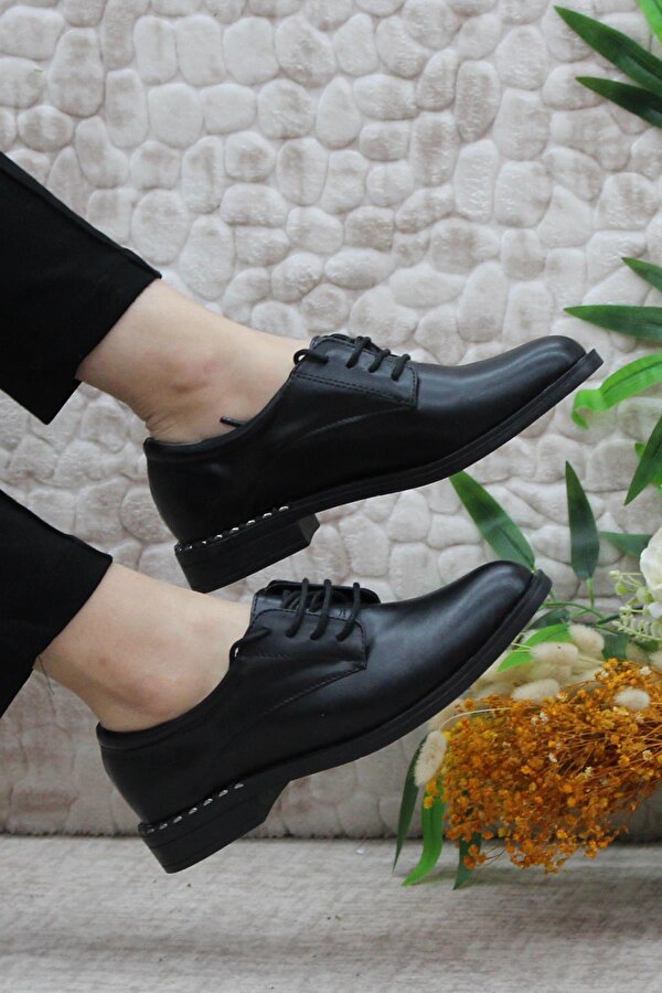 2698 Fashion Kaymaz Taban Oxford Kadın Ayakkabı