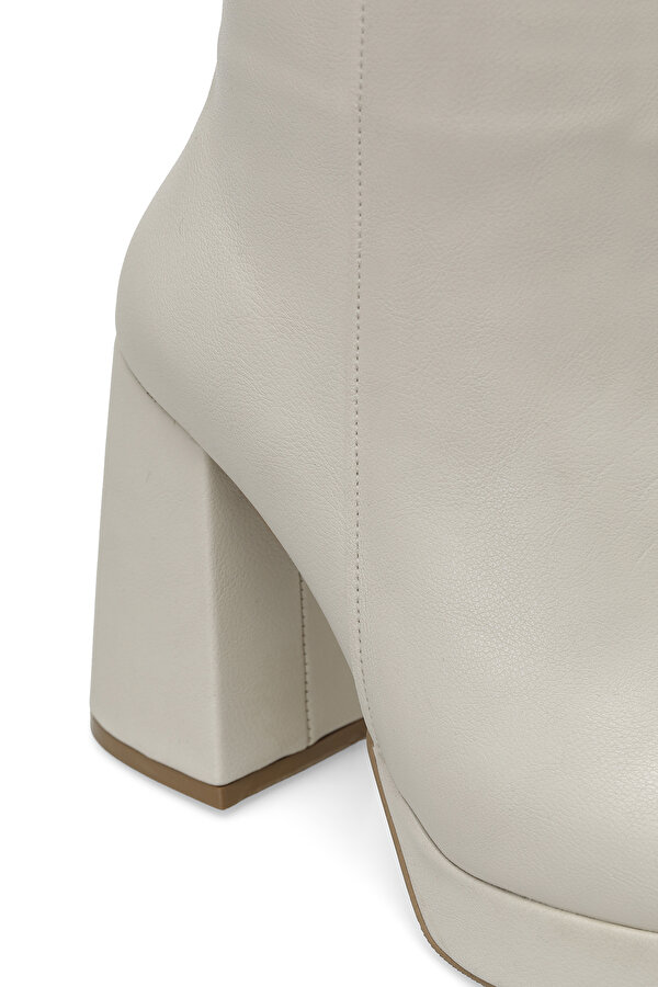 TASHA 3PR Bej Kadın Topuklu Bot