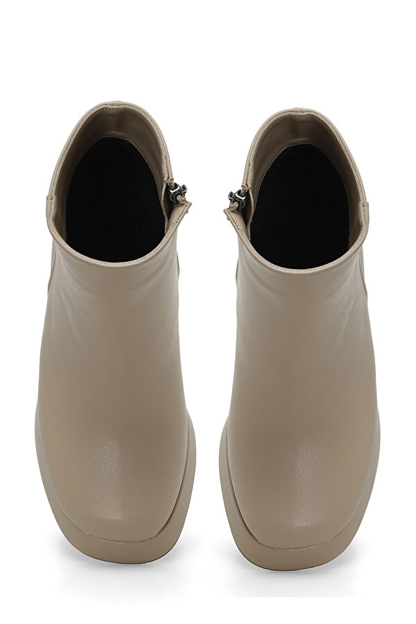 TASHA 3PR Bej Kadın Topuklu Bot