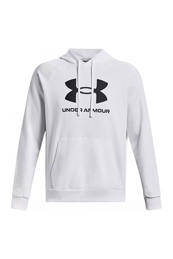 1379758 Ua Rival Fleece Beyaz Erkek Sweatshirt