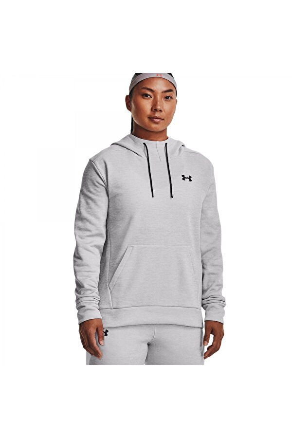 1373055 Armour Fleece Hoodie Gri Kadın Sweatshirt