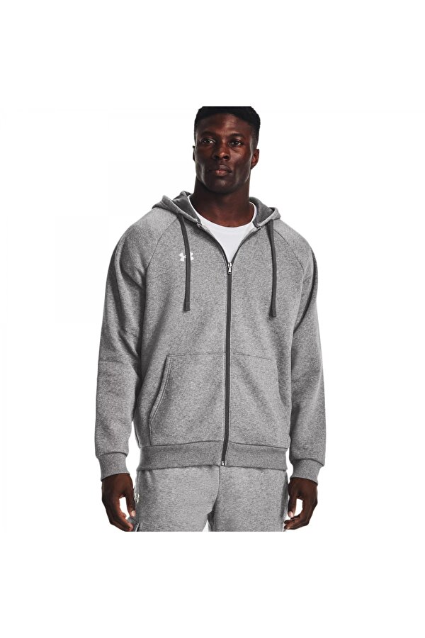 1379767 Ua Rival Fleece Fz Hoodie Gri Erkek Ceket