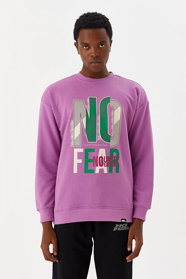 Erkek Sweatshirt Mor M500238