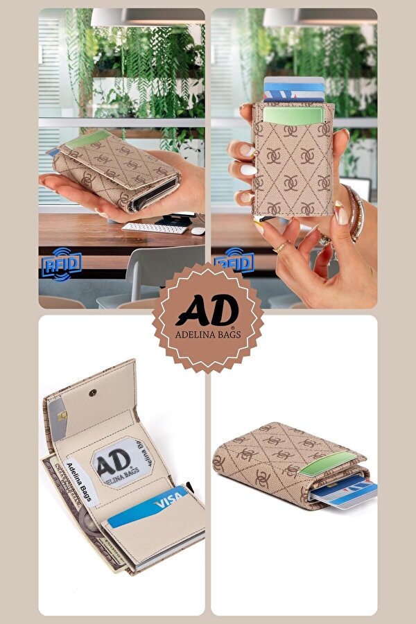 Otomatik Mekanizmalı Kutulu Kartlık Cüzdan Alüminyum Mekanizmalı Anti RFID Özellikli