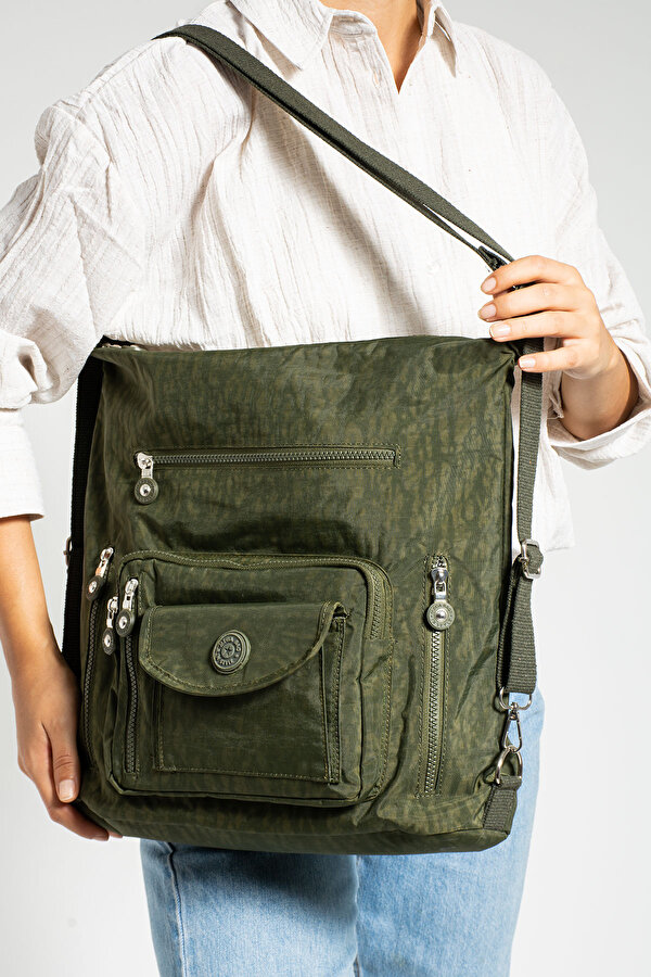 Mega 261  Kadın Klinkır Sırt ve Omuz Çantası YEŞİL