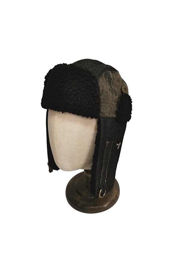 Ushanka Şapka-SİYAH