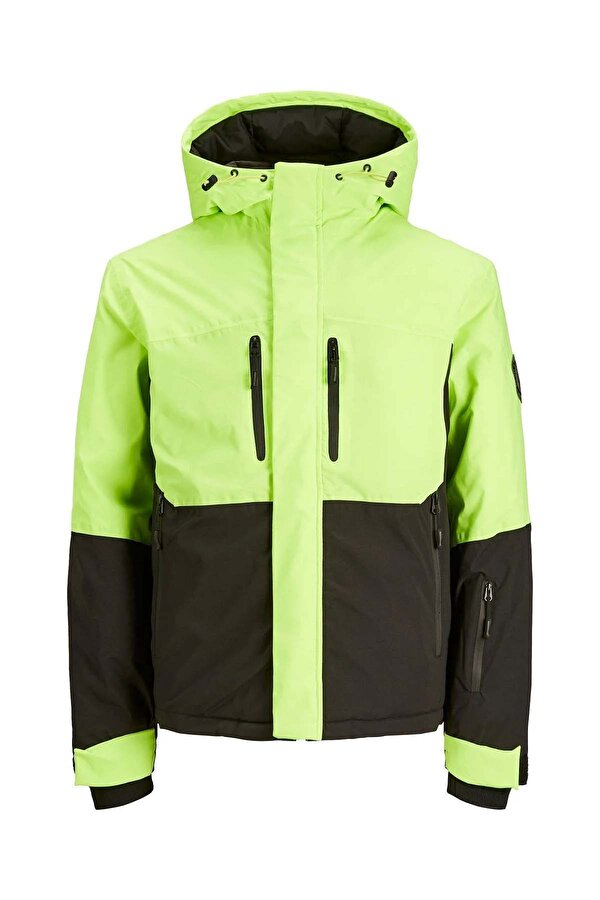 Erkek Jcoalpıne Kapüşonlu Su Geçirmez Softshell Mont 12241637 Neon Yeşil