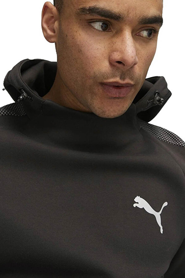 EVOSTRIPE Hoodie DK  BLACK Man 060