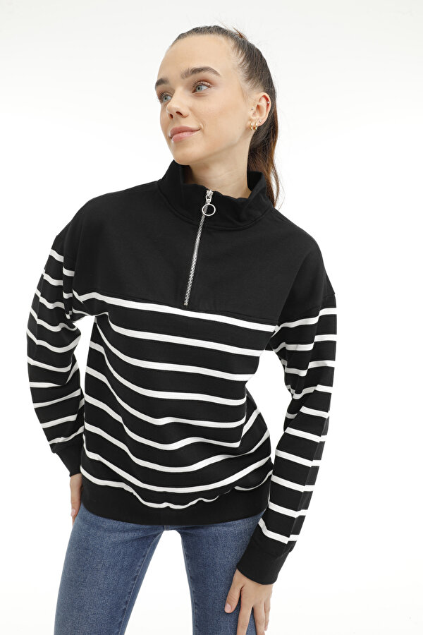 WL RAYNE ÇZG 16GCX105 3PR Siyah Kadın Sweatshirt