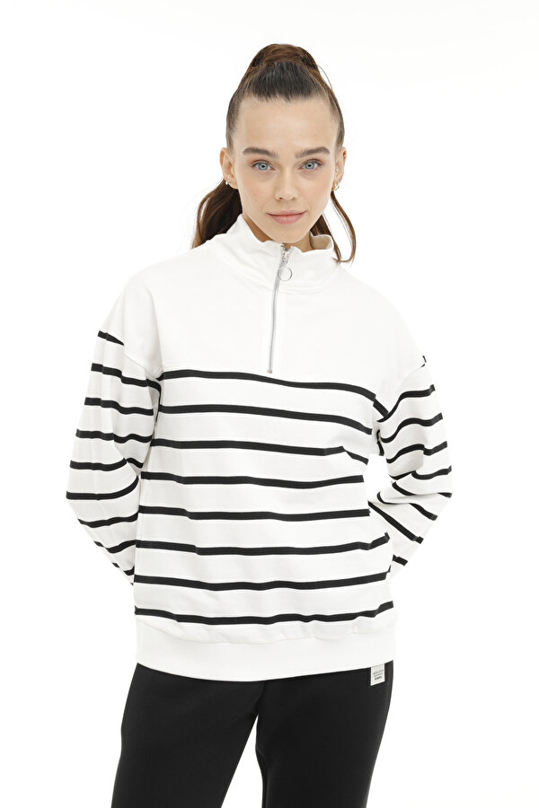WL RAYNE ÇZG 16GCX105 3PR Beyaz Kadın Sweatshirt