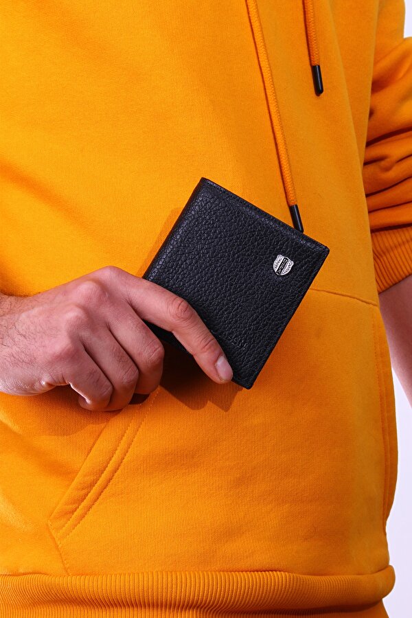 7618-19  HAKİKİ DERİ CÜZDAN KARTLIK SİYAH