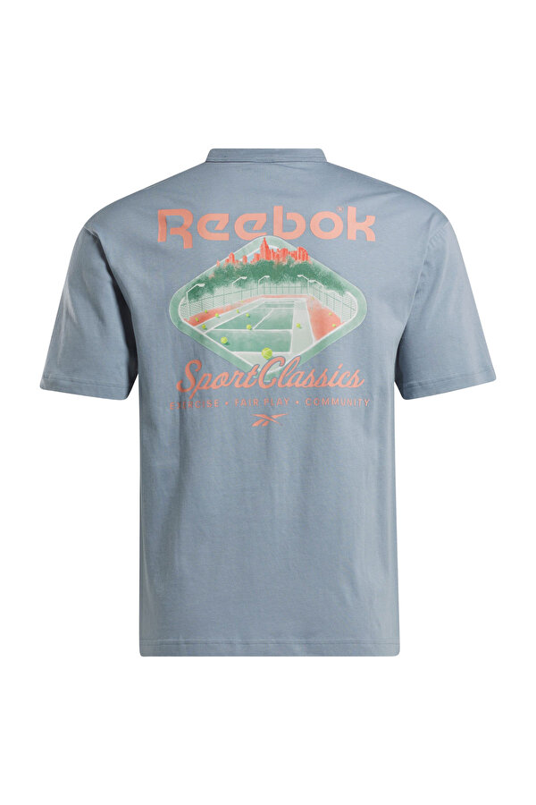 Reebok Cl Court Sport Tee Голубой 005 Взрослый, Унисекс Футболка