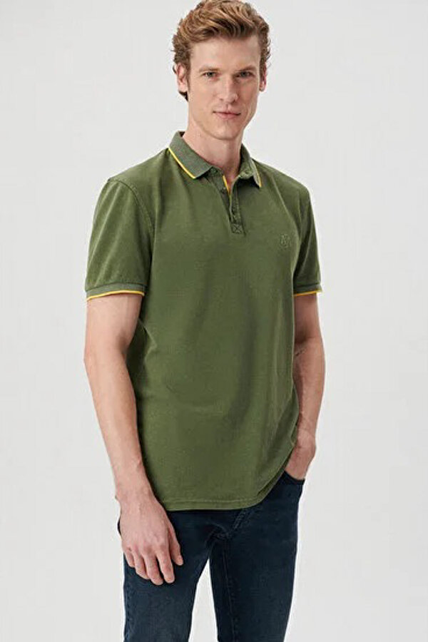 POLO TİŞÖRT Yeşil Erkek Kısa Kol T-Shirt
