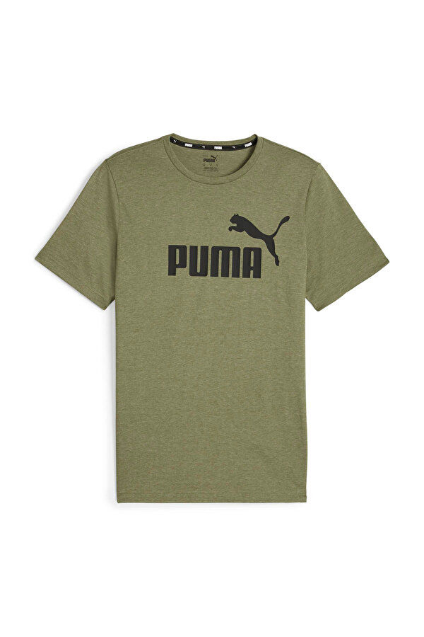 Puma Ess Heather Tee Зеленый Мужчина Футболка