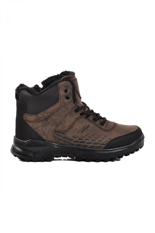 220 Kahve-Siyah İçi Kürklü Unisex Outdoor Bot