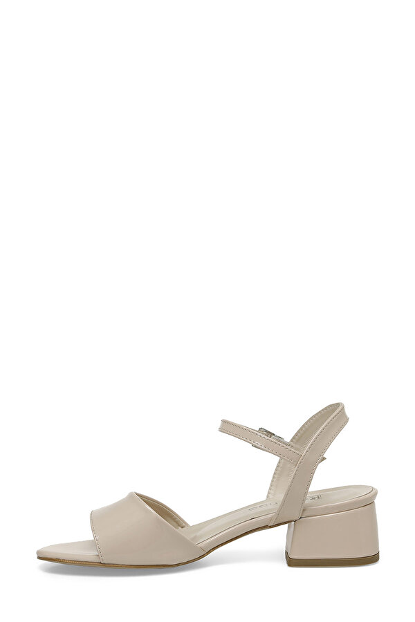 24S-098 4FX Bej Kadın Topuklu Sandalet