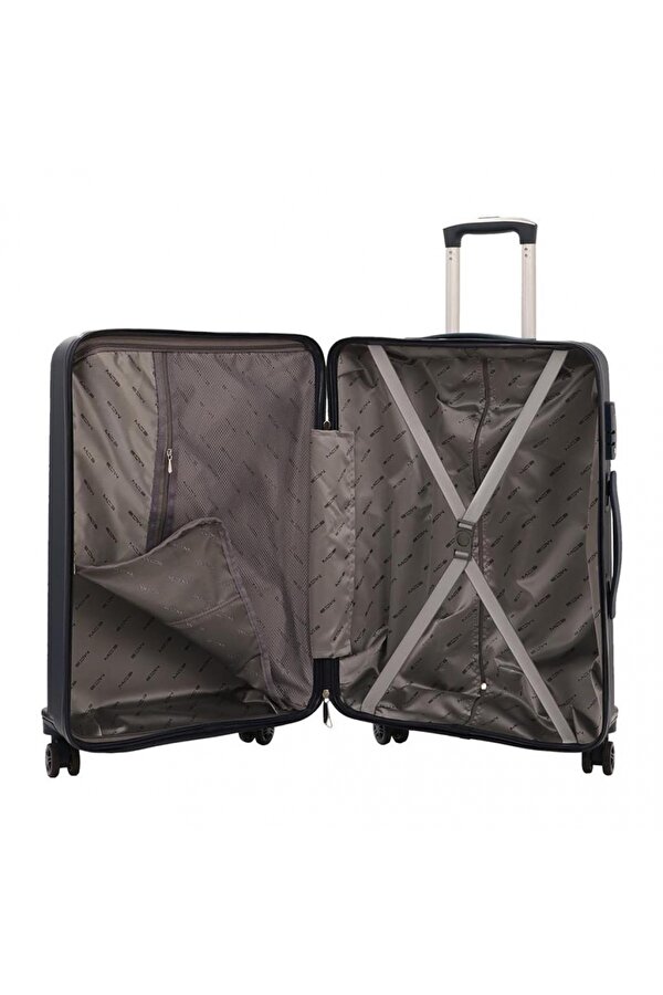 3lü Set Kırılmaz Silikon Seyahat Valizi Bavulu V374 Lacivert