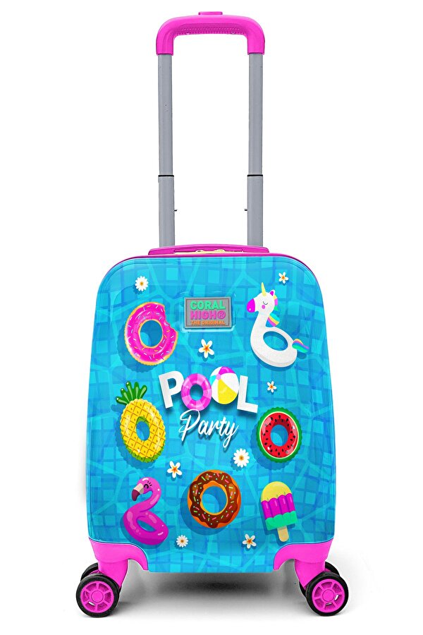 Kids Havuz Parti Desenli Çocuk Valizi 16780