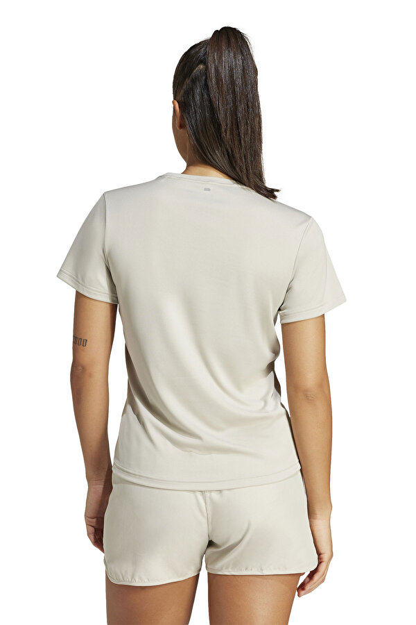 RUN IT TEE Bej Kadın Kısa Kol T-Shirt