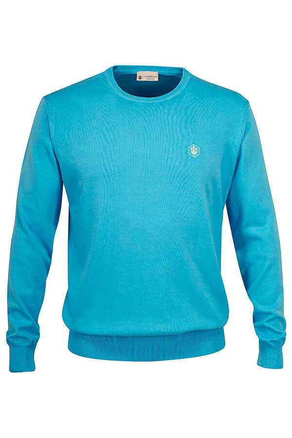 PULLOVER CREW NECK OVERDY BLUE Man Sweater