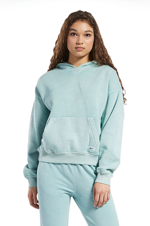 Reebok Cl Rbk Nd Fleece Ho Серый 016 Женщина Толстовка С Капюшоном