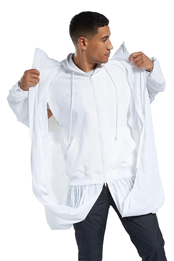 R X Juun.J Windbrea Beyaz Unisex Ceket