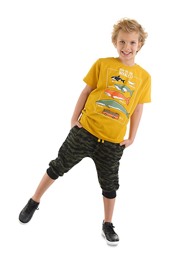 Big Whales Erkek Çocuk T-shirt Kapri Takım