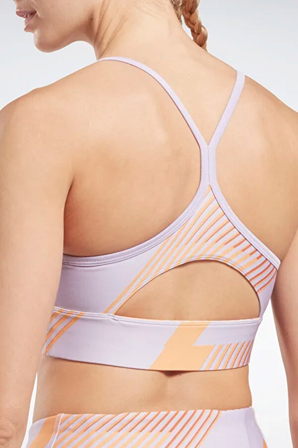 Reebok Wor Train Aop Bra Белый 005 Женщина Топ